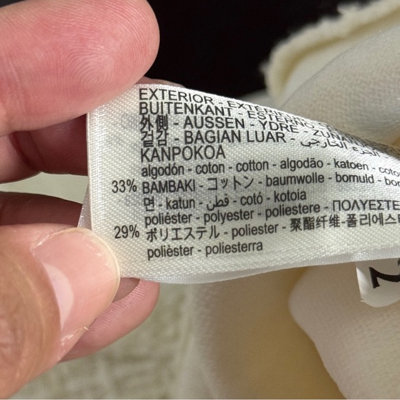 Zara Cream Tweed Mini Dress with Gold Buttons - Picture 11 of 12